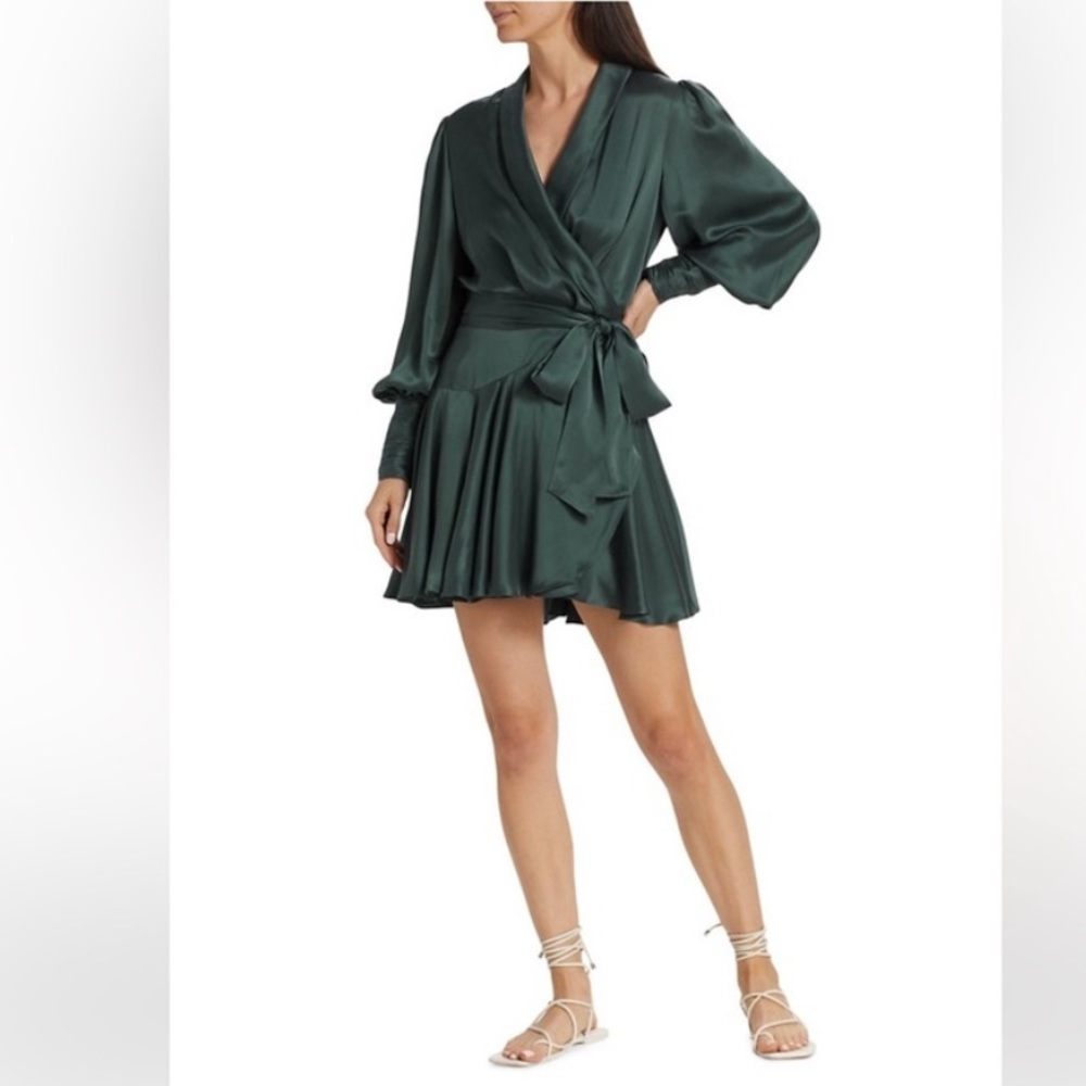 Zimmerman mini silk wrap dress. Worn once . Size 1
